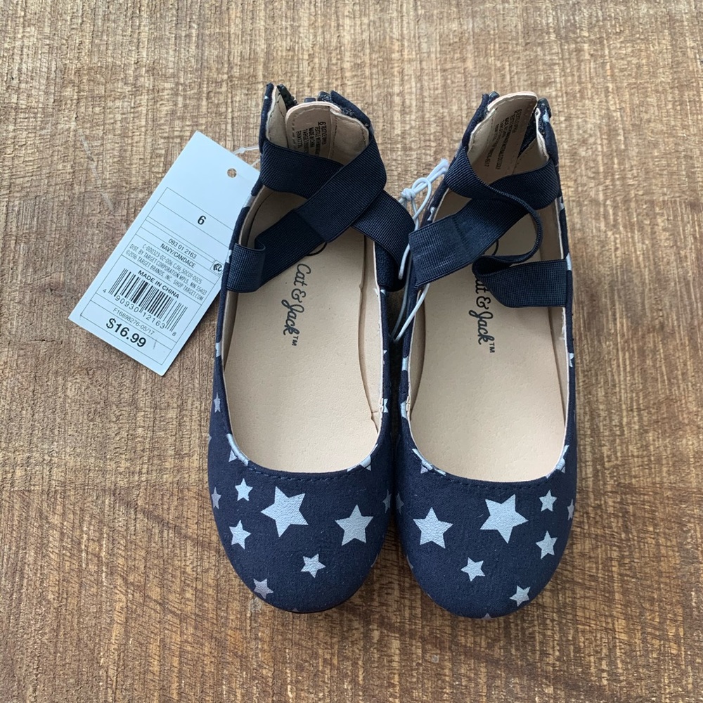 NWT | Cat & Jack CANDACE Ankle Ballet Flats